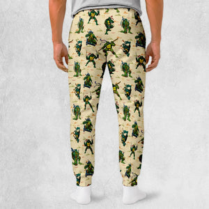 TMNT Characters Weapon Pattern Sweatpants