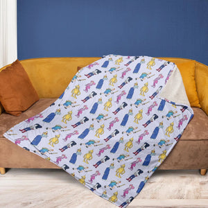 Future Time Futurama Adventure Time Mashup Fleece Blanket