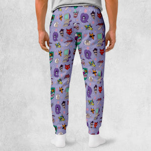 Floral Courage Courage the Cowardly Dog Sweatpants
