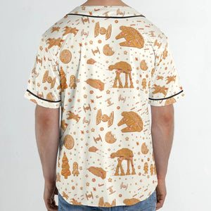 Gingerbread Christmas Star Wars Unisex Baseball Jersey
