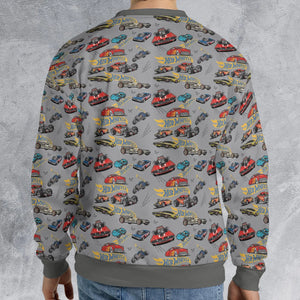 Hot Wheels Classic Car All-over Print Sweatshirt