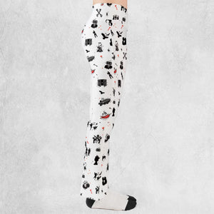 Legandary Bands Mashup Flare Leggings