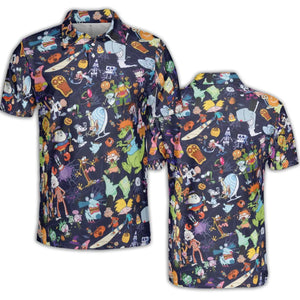 Nickelodeon Halloween Party AOP Men/Women Polo Shirt