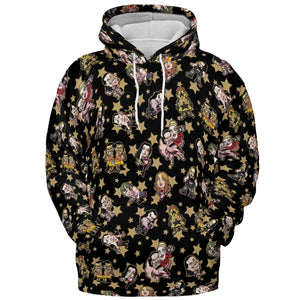 Wrestlers Mini Icons All-over Print Hoodie