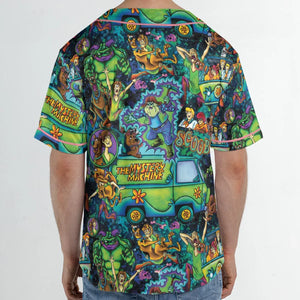 Monsters Mayhem and The Mystery Machine Scooby Doo Unisex Baseball Jersey