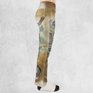 The Goonies Adventure Map Flare Leggings