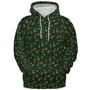 Funny Plants Pattern All-over Print Hoodie