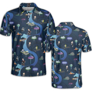 City of The Future The Jetsons AOP Men/Women Polo Shirt