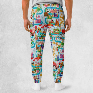 It's Small World Map Sweatpants