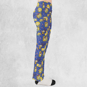Trippy Simpsons Melting Flare Leggings