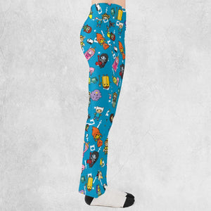 Adventure Time Characters Doodle Flare Leggings