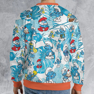 The Smurfs Pattern All-over Print Sweatshirt