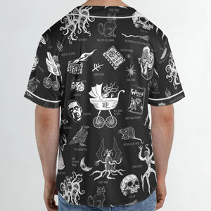 H.P. Lovecraft Monsters Unisex Baseball Jersey