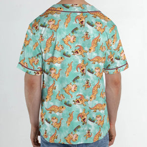 Bearded Dragon Pattern Unisex Baseball Jersey