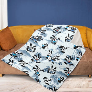 Oswald the Lucky Rabbit Fleece Blanket
