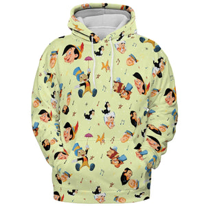 I Can't Stop Lying Pinocchio All-over Print Hoodie