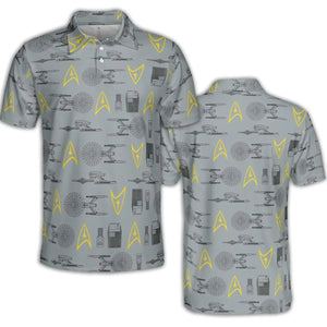 S.T Shipyard Star Trek AOP Men/Women Polo Shirt
