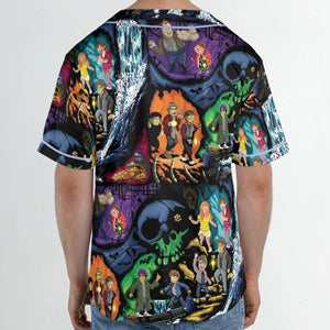 Goonies 80s Pixel Art Unisex Baseball Jersey