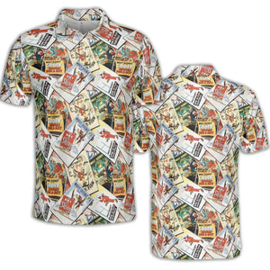 Goofy Vintage Posters AOP Men/Women Polo Shirt