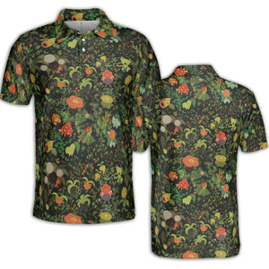 Grass Pokemon Patterns AOP Men/Women Polo Shirt