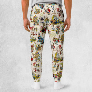 Alice In Wonderland Pattern Sweatpants