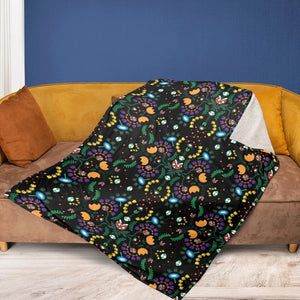 Mario Bros Piranha Plant Fleece Blanket