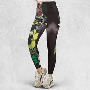 Vintage Bride Of Frankenstein Legging