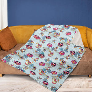 Animal The Muppet Show Drum Tropical Fleece Blanket