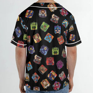Retro Hero Masters of the Universe Unisex Baseball Jersey