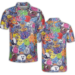 Slimes Dragon Quest AOP Men/Women Polo Shirt