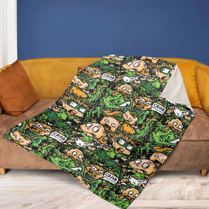 Old Skool Saturday Morning Rugrats Fleece Blanket