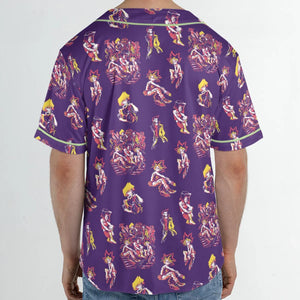 Yu Gi Oh Characters Patterns Unisex Baseball Jersey