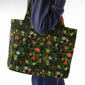 Grass Pokemon Patterns Large Tote Bag