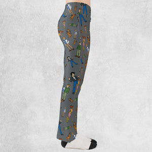 Nostalgic Gang The Fonz and the Happy Days Gang Flare Leggings