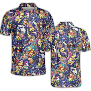 Pooh Bear Halloween AOP Men/Women Polo Shirt