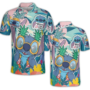 Weird But Cute Stitch AOP Men/Women Polo Shirt