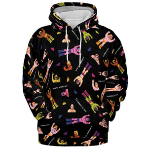 Wrestling Fighters Pro Wrestling All-over Print Hoodie