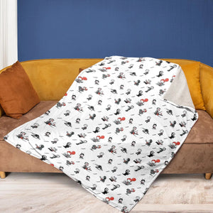 Baby Horror Characters Pattern Fleece Blanket