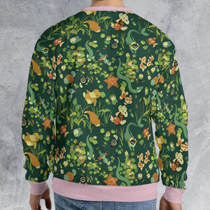 Floating In A Pond Magikarp Psyduck Vaporeon Water Pokemon All-over Print Sweatshirt