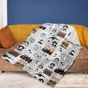 Classic Western Tombstone Fleece Blanket