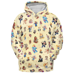 90s Garbage Pail Kids All-over Print Hoodie