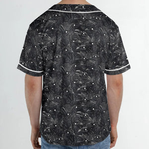 Black Raven Pattern Unisex Baseball Jersey