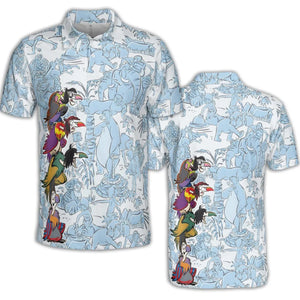 The Vultures The Jungle Book AOP Men/Women Polo Shirt