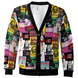 Broadway Musical Collage Cardigan