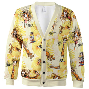 Bill The Cat Bloom County Cardigan