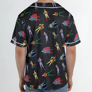 The Super Powers Team Super Friends Unisex Baseball Jersey
