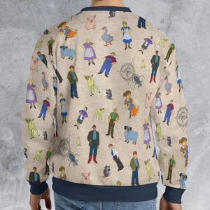 Beloved Children's Tale Charlotte's Web Cartoon Characters All-over Print Sweatshirt