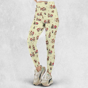 So Cute Bowser and Mario Pattern Legging