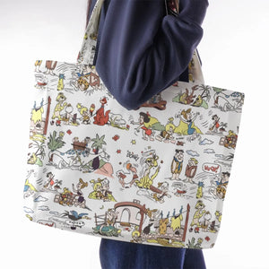 Stone Age Life The Flintstone Large Tote Bag