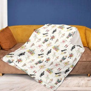 Plum Fairy for Holiday The Nutcracker Fleece Blanket